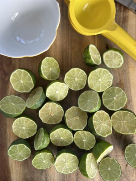 limes for green papaya dressing