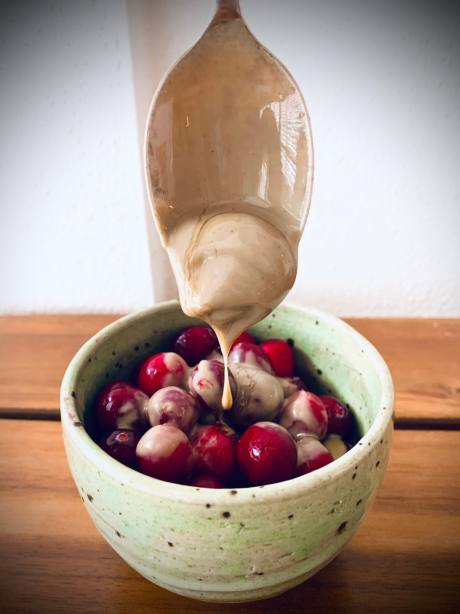 cranberries and tahini